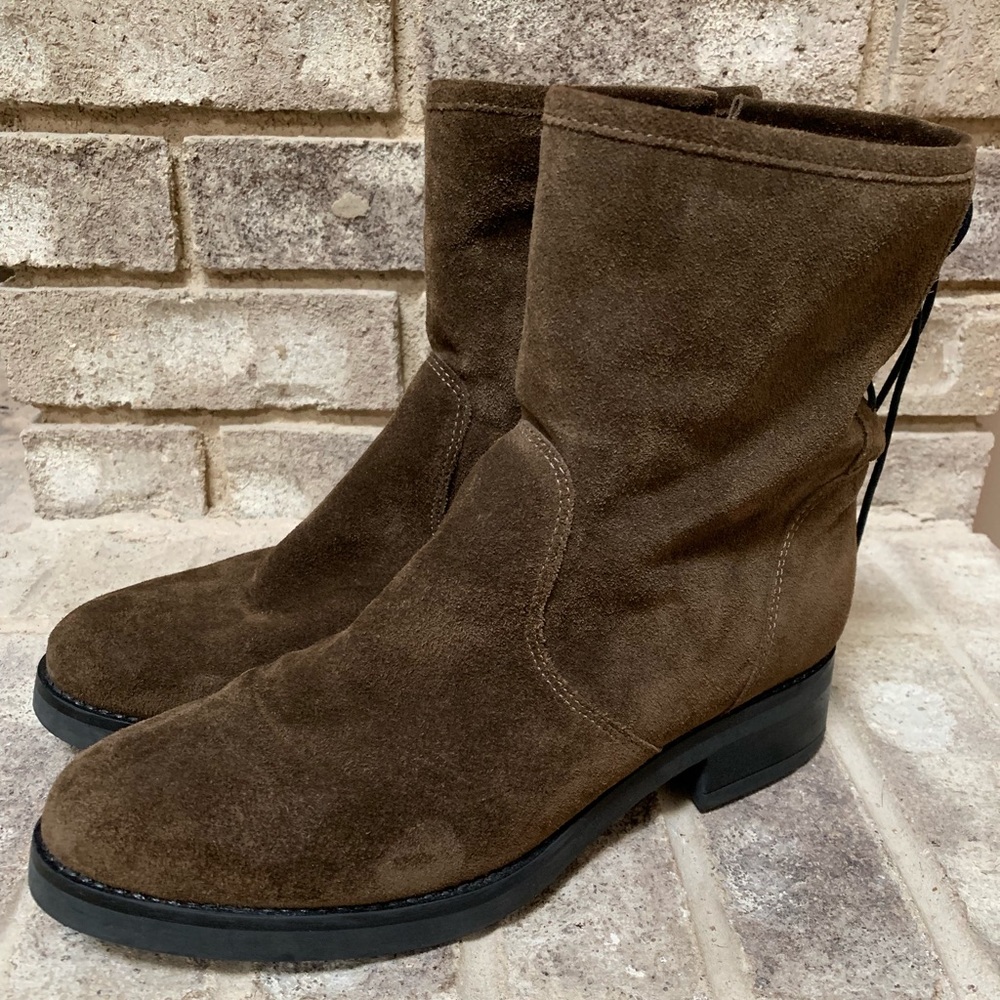 Anna Fidanza Suede Boots Size 10